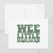 Wee Little Hooligan Kinder St. Patrick's Day Briefkaart (Voorkant / Achterkant)