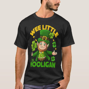 Wee Little Hooligan Saint Patrick Day Leprechaun T-shirt