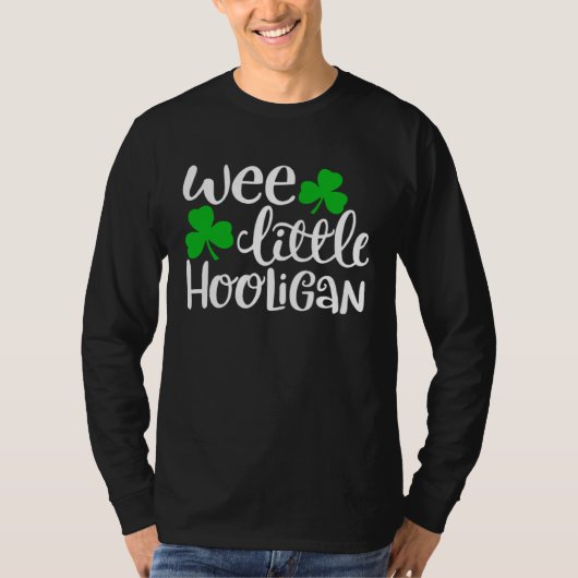 Wee Little Hooligan Shirt Funny St Patrick's Day S (Voorkant)