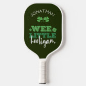 Wee Little Hooligan | St. Patrick’s Day Pickleball Paddle (Achterkant)