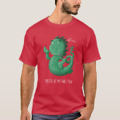 Wee Nessie Loch Ness Monster Thistle Tail T-shirt (Voorkant)