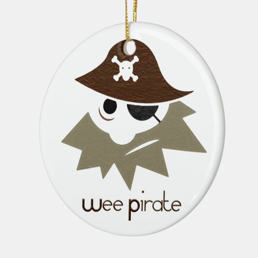 Wee Pirate Keramisch Ornament (Links)
