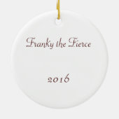 Wee Pirate Keramisch Ornament (Achterkant)