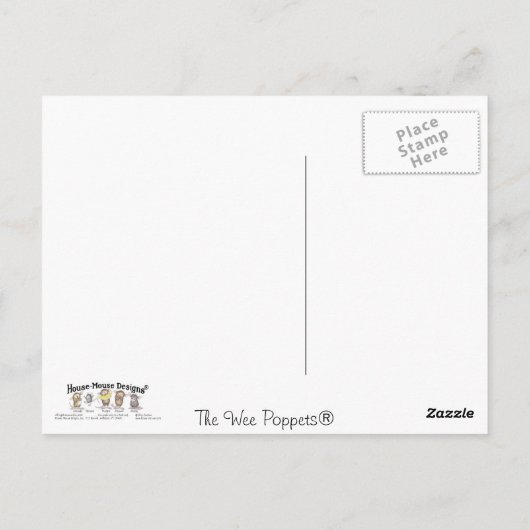 Wee Poppets® - Briefkaart (Achterkant)