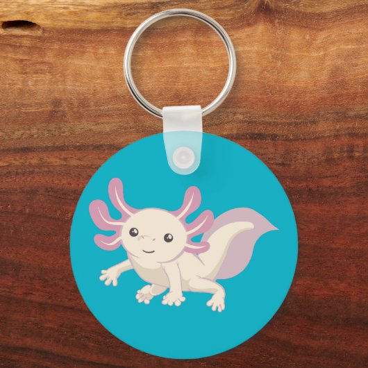 Wee Schattige Axolotl Sleutelhanger (Voorkant)