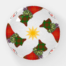 Wee Scottie Dogs Kerst Paperweight