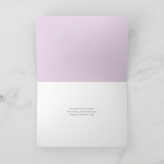 Wee Scottie Puppy Love Valentijn's Day op Lavendel Kaart (Binnen)