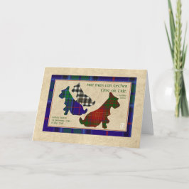 Wee Scottie Robert Burns Birthday 3 Kaart