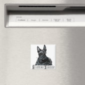 Wee Scottish Terrier Magneet (Insitu (Vaatwasser))