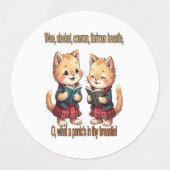 Wee, Sleeket, Cowran Timrous Beestje Labels (Design 1)