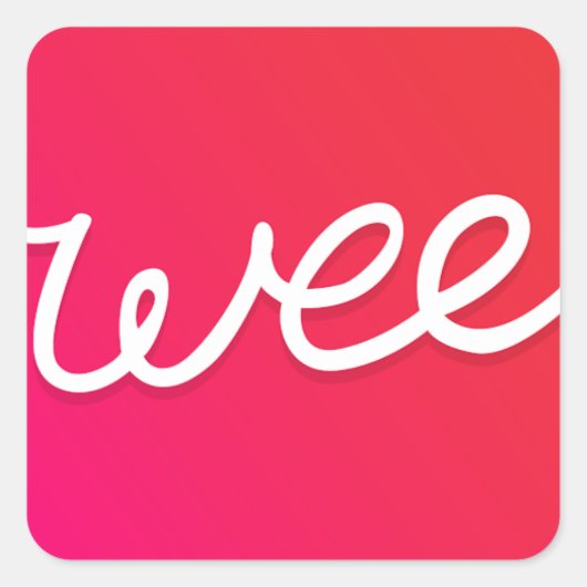 Wee Stickers! Vierkante Sticker (Voorkant)