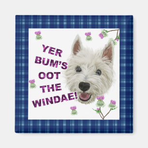 Wee Westie's Woorden van Wijsheid Magneet