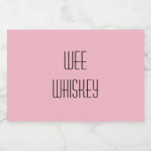 Wee Whiskey Likeurfles Etiket (Enkel label)