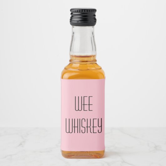 Wee Whiskey Likeurfles Etiket (Voorkant)