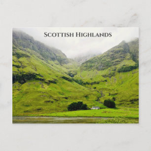 Wee White House Glen Coe Scottish Highlands Briefkaart