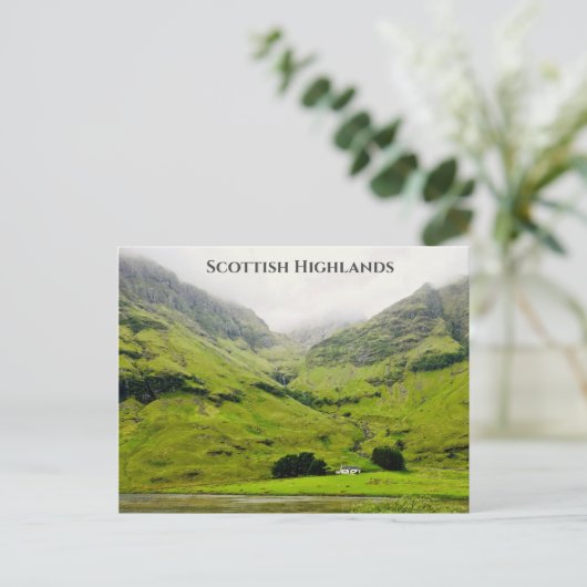 Wee White House Glen Coe Scottish Highlands Briefkaart (Staand voorkant)