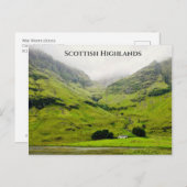 Wee White House Glen Coe Scottish Highlands Briefkaart (Voorkant / Achterkant)