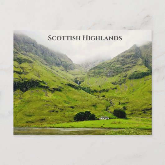 Wee White House Glen Coe Scottish Highlands Briefkaart (Voorkant)