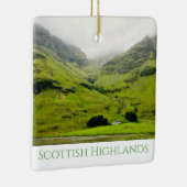Wee White House Glen Coe Scottish Highlands Keramisch Ornament (Rechts)