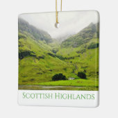 Wee White House Glen Coe Scottish Highlands Keramisch Ornament (Links)