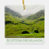 Wee White House Glen Coe Scottish Highlands Keramisch Ornament (Voorkant)