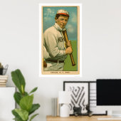 Wee Willie Keeler Baseball 1909 Poster (Thuiskantoor)