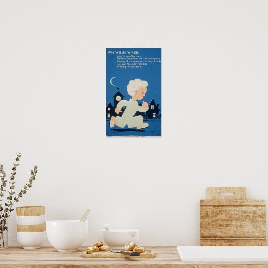 Wee Willie Winkie Oude WPA Poster (Keuken)