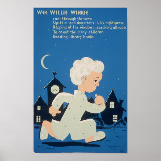 Wee Willie Winkie Oude WPA Poster