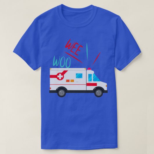Wee Woo Ambulance 2 T-shirt (Design voorkant)