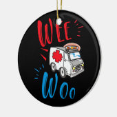 WEE WOO AMR EMT AMR Paramedic Ambulance Keramisch Ornament (Links)