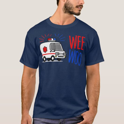 WEE WOO AMR EMT AMR Paramedic Tee SHIRT for Men (Voorkant)