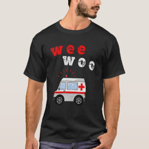 Wee Woo Bus Ambulance AMR Retro EMT Paramedic T-shirt