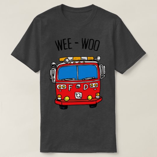Wee Woo Firefighter T-shirt (Design voorkant)
