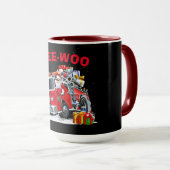 WEE-WOO Kerstontwerp met Kerstman Mok (Voorkant rechts)