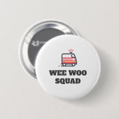 Wee Woo Squad, Ambulance Ronde Button 5,7 Cm (Voorkant /achterkant)