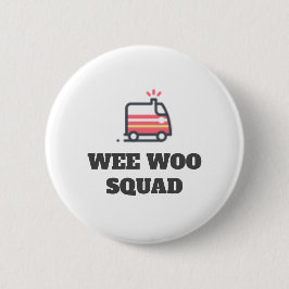 Wee Woo Squad, Ambulance Ronde Button 5,7 Cm