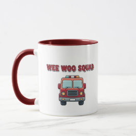 Wee Woo Squad Fire Truck Mug - Kids Firefighter Mok