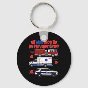 Wee Woo Wees Mijn Valentijn Vuurweerbrandweer Ambu Sleutelhanger