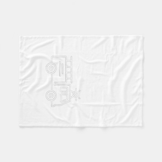 Wee Woo Wife Firefighter Suse Cute Minimalist Aest Fleece Deken (Voorkant (Horizontaal))