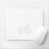 Wee Woo Wife Firefighter Suse Cute Minimalist Aest Muismat (Met muis)