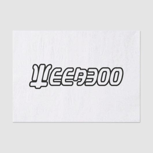 WEEABOO TISSUEPAPIER (Voorkant)