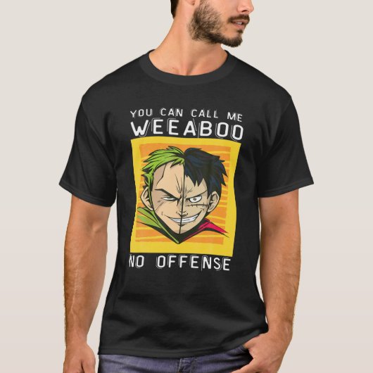 Weeb Trash Split Anime, Funny Anime Meme Weeaboe T T-shirt (Voorkant)