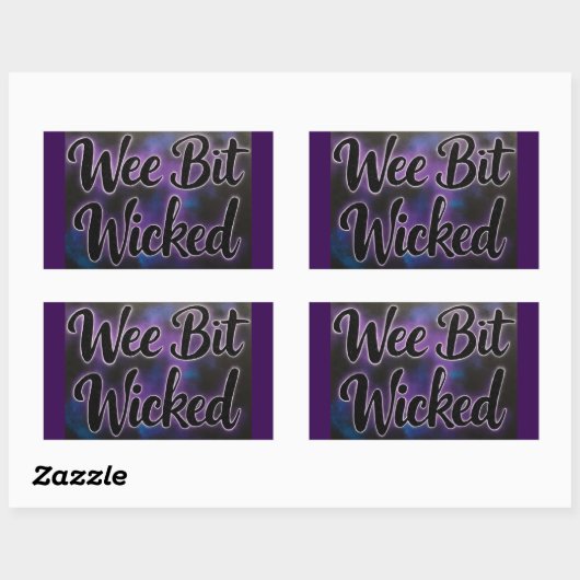 WeeBitWicked  Rechthoekige Sticker (Vel)