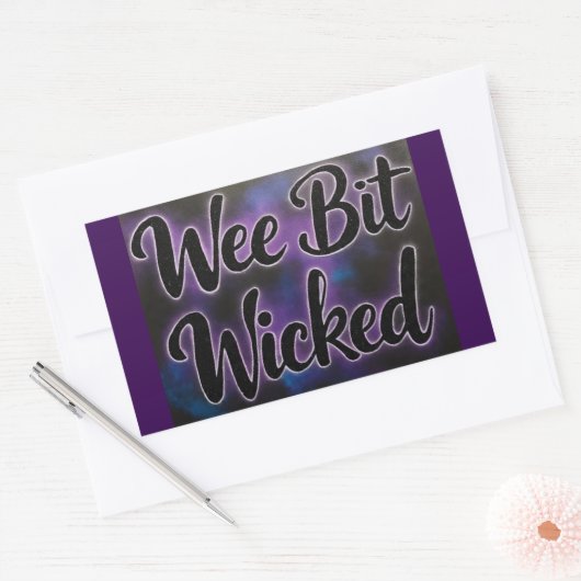 WeeBitWicked  Rechthoekige Sticker (Envelop)