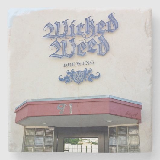 Weed, Asheville, Onderzetter met onkruid, (Voorkant)