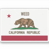 Weed CA Sticker (Voorkant)
