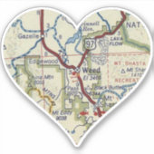 Weed California  Map Sticker (Voorkant)
