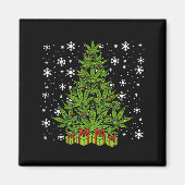 Weed Christmas Tree Funny Xmas T Men Women  Magneet (Voorkant)
