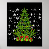 Weed Christmas Tree Funny Xmas T Men Women  Poster (Voorkant)