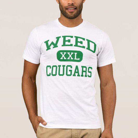 Weed - Cougars - High School - Weed California T-shirt (Voorkant)